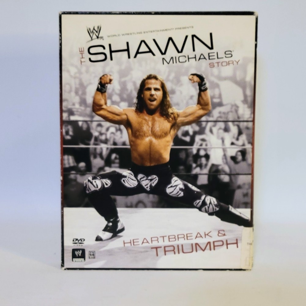 WWE The Shawn Michaels Story Heartbreak & Triumph 3 Disc DVD Set. Preowned